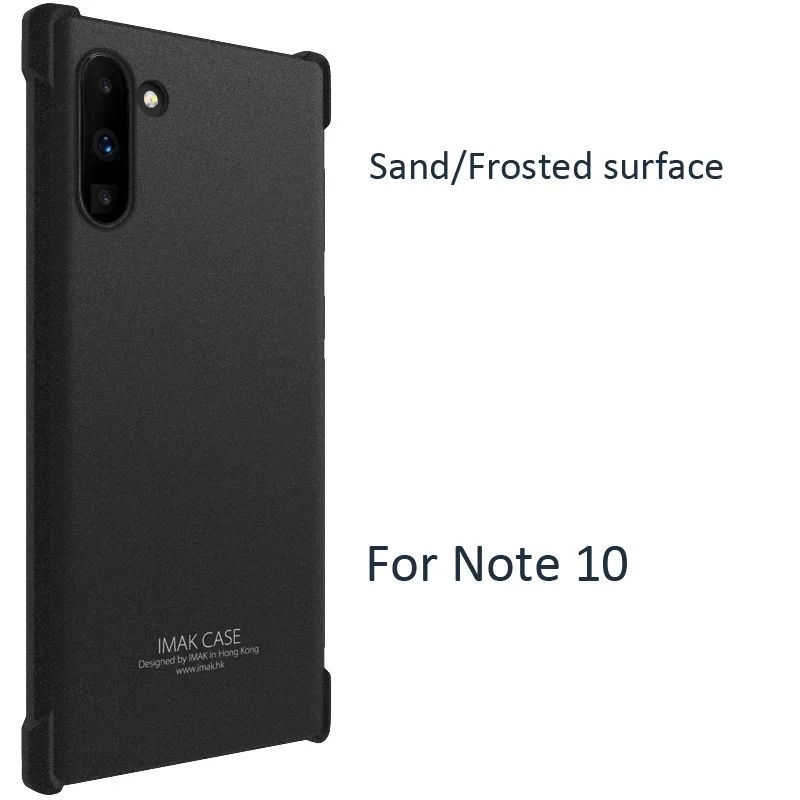 Frosted Surface Чехол IMAK Airbag ДЛЯ samsung Galaxy Note 10 Plus, мягкий ТПУ Силиконовые прозрачные чехлы - Цвет: Frosted Surface