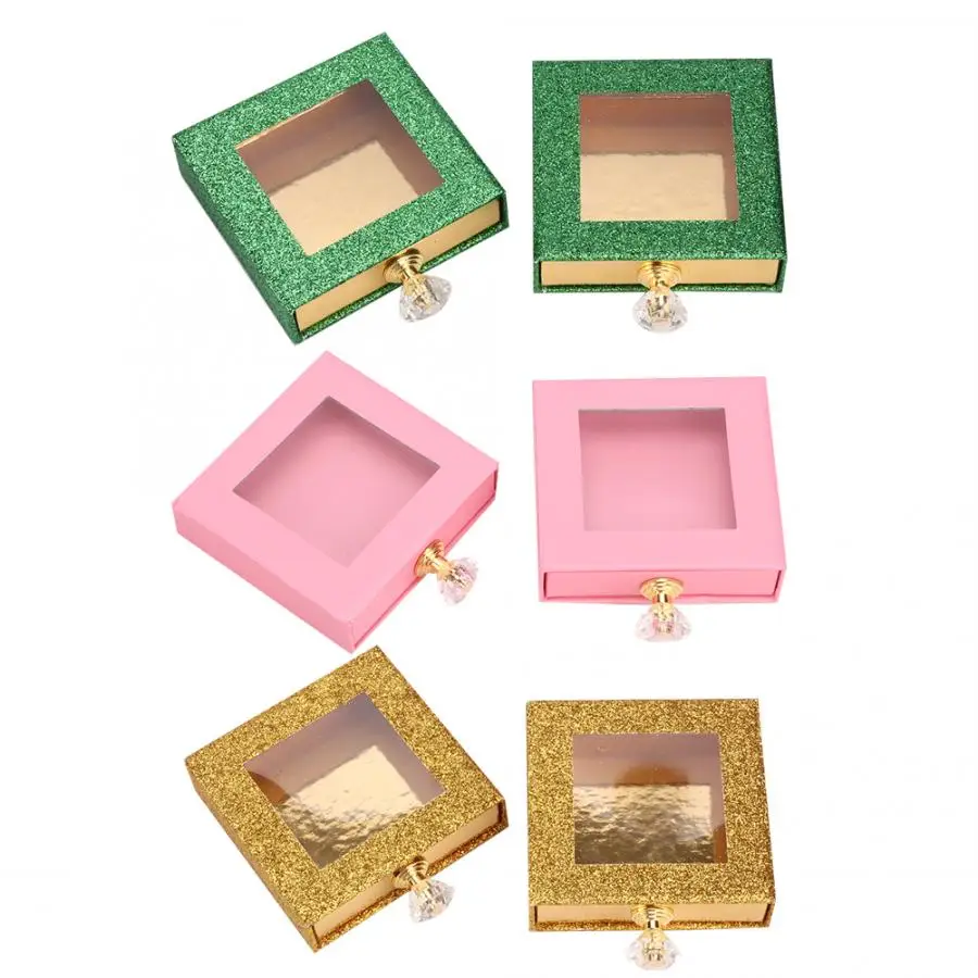 Коробка для хранения накладных ресниц 2 шт. коробка квадратный окно инструменты