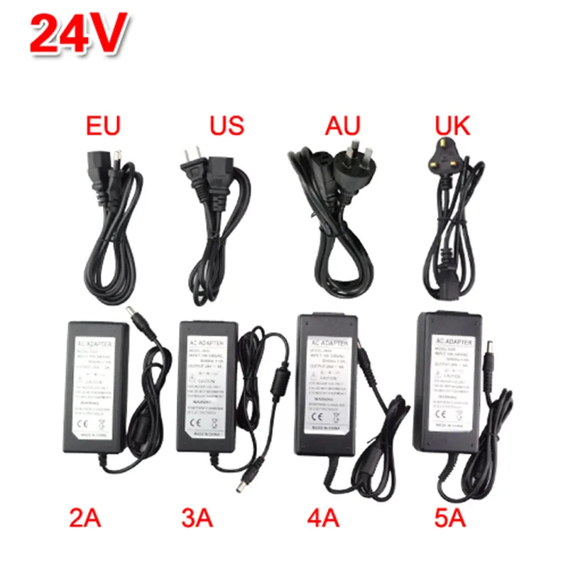 Power Supply Adapter For led strip lamp lighting DC5V / DC12V / DC24V 1A 2A 3A 4A 6A 7A 8A 10A enlarge
