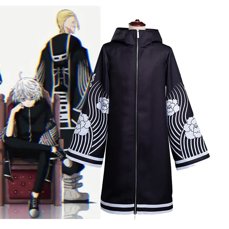 

Anime Tokyo Revengers Senju Kawaragi Cosplay Costume Brahman Rindou Haitani Cloak Outfits Cape Uniform Halloween Carnival Coat