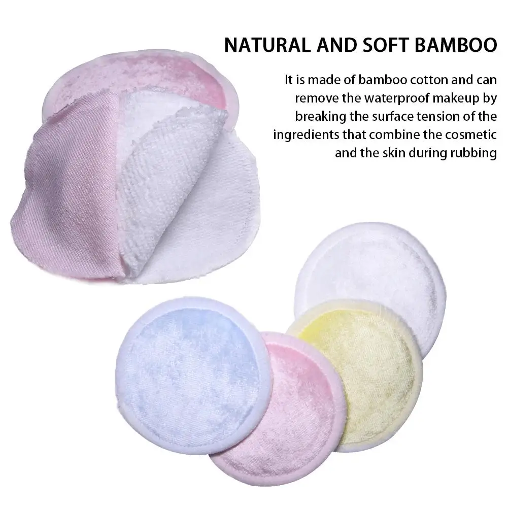 8 шт. натуральные глубокие очищающие подушечки для макияжа многоразовые салфетки