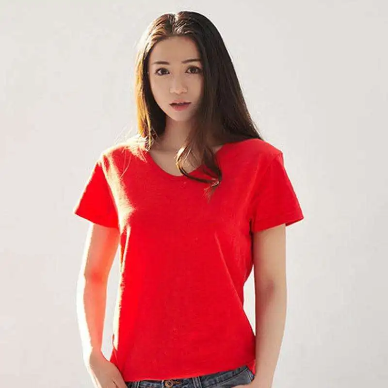 

T Shirt Women Clothes 2020 Fashion Tee Top Fashion Cotton Ladies Tee Shirt red