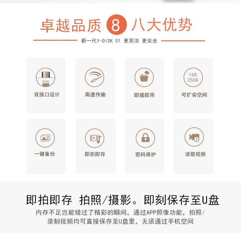OTG Adapter USB Flash drive for Lightning Micro USB for Iphone Ipad Android devices USB 3.0 Devices pendrive 8G 16G 32G 64G 128G