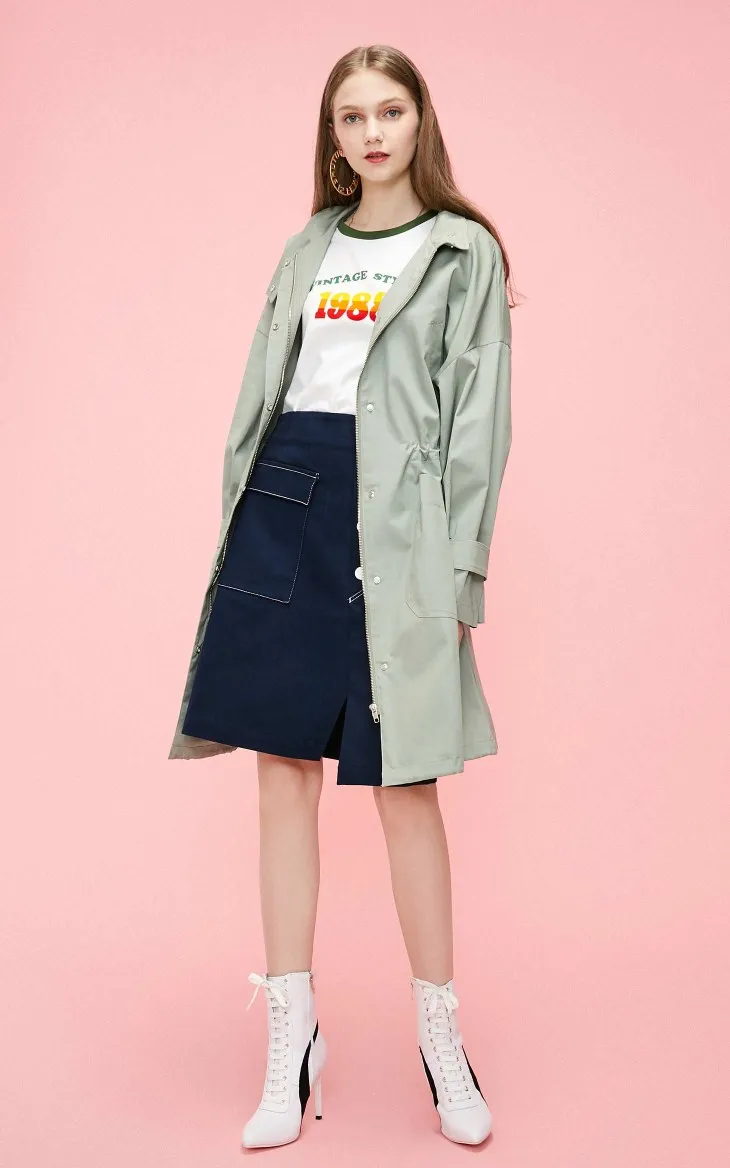 Vero Moda женский плащ свободного кроя с принтом граффити | 319121532