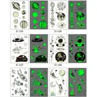 Светящиеся тату-наклейки для детей, боди-арт, Космический мультипликационный временный малыш, светящаяся паста на лице, рука, нога, поддельные татуировки, наклейка