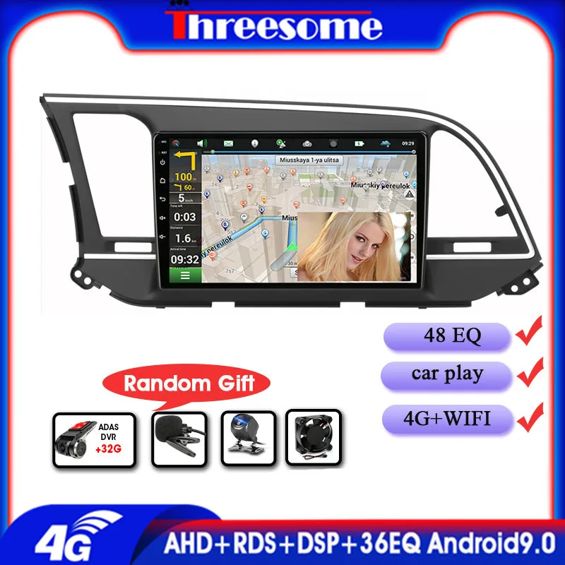 

Android 9.0 4G+64G 4G Net+WIFI 2Din Car Radio Multimedia Video Player For Hyundai Elantra 6 2016-2018 Navigation GPS DSP DSP IPS