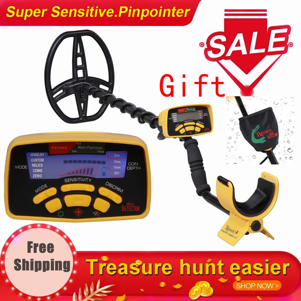 

MD6350 Metal Detector LCD Hunter Detecting Gold Digger Treasure Finders 5 Modes High Sensitivity Metal Detector