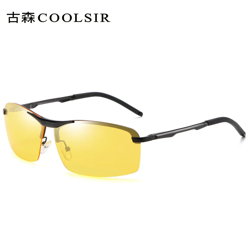 

Men's aluminum magnesium polarized sunglasses night vision discoloration driver mirror 6089