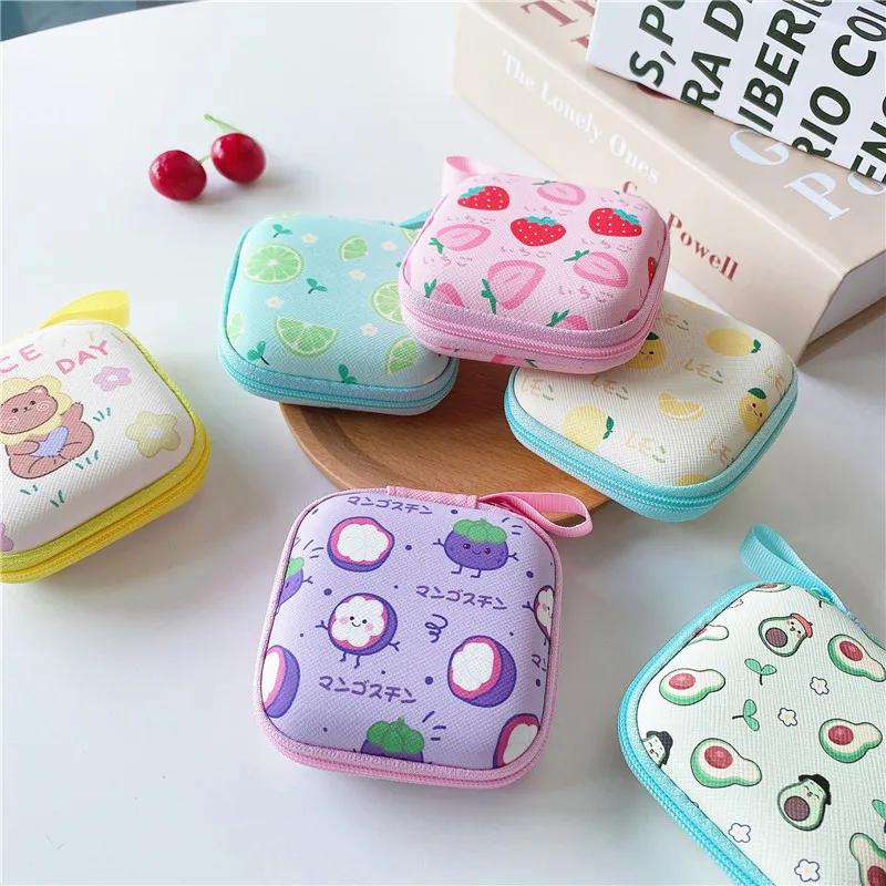 

Cartoon Zero wallet gifts for children kawaii Small capacity Case cable Earphone storage case Key chain U disk portable boxe