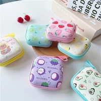 cartoon zero wallet gifts for children kawaii small capacity case cable earphone storage case key chain u disk portable boxe