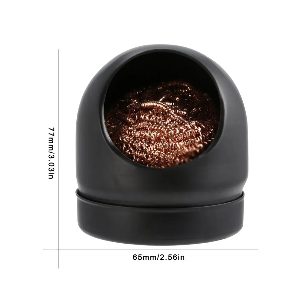 

Metal Wire With Stand Set Welding Desoldering Soldering Solder Iron Tip Dross Cleaner Cleaning Steel Ball Mesh Filter Tin Remove