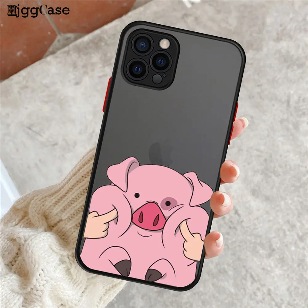 Противоударный матовый чехол для iPhone 11 12 Pro Xs Max XR X 6 7 8Plus SE Mini