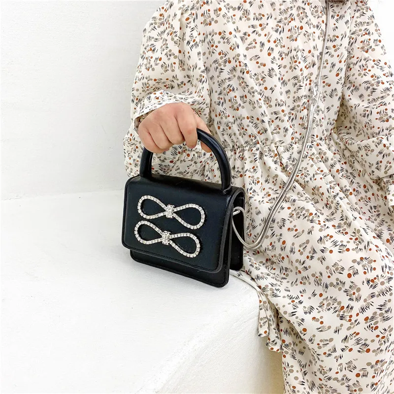 

Kids Purses and Handbags Mini Crossbody Cute Diamond Bow Girls Coin Pouch Baby Party Purse Clutch Bag