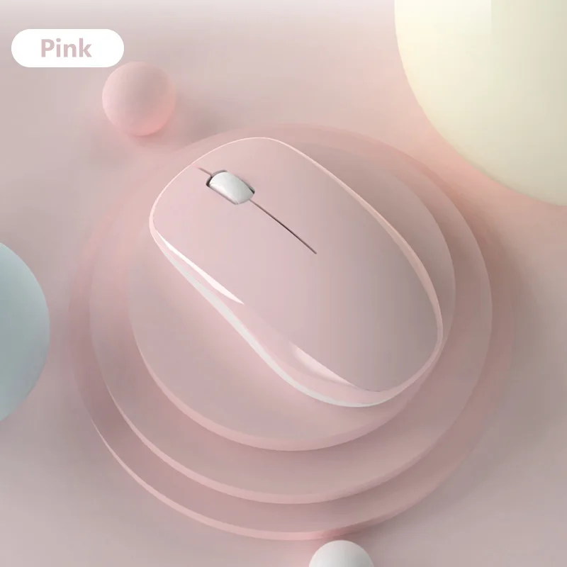 Ультратонкая Беспроводная мини мышь 2 4G милая Бесшумная игровая для Macbook Air Pro Lenovo