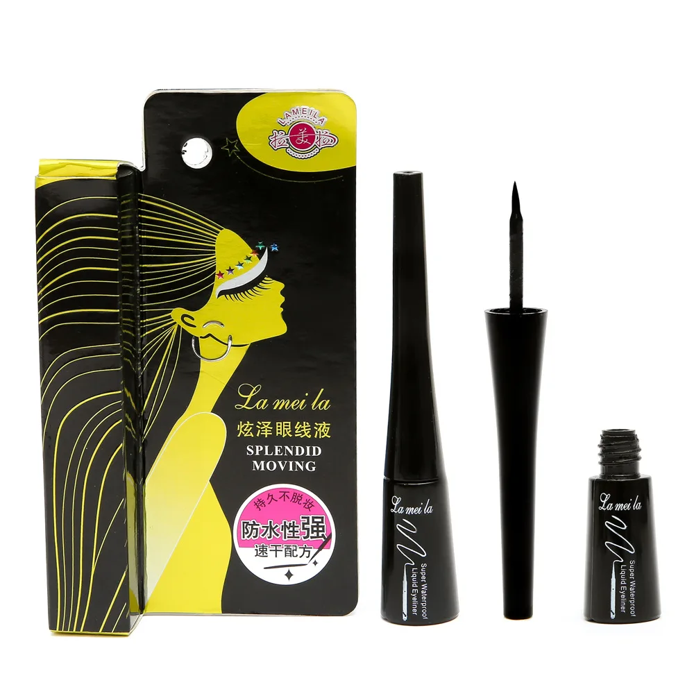 Темно Черная Подводка для макияжа с защитой от пота косметическая подводка