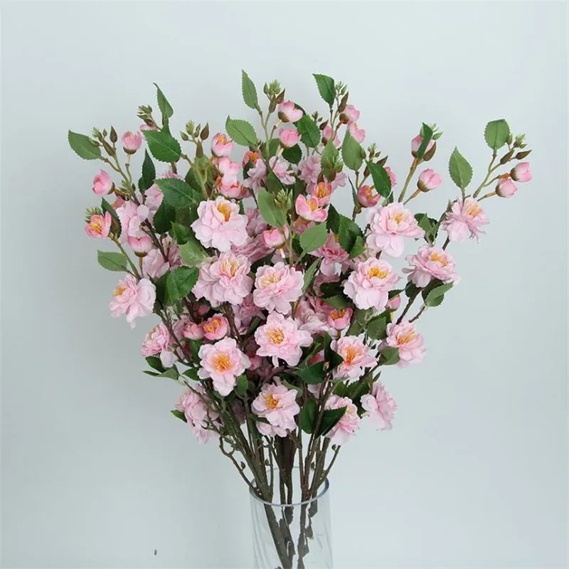 10Pcs Fake Long Stem Hawthorn Flower (3 stems/piece) 34.65&quot Simulation May Bloom for Wedding Home Decorative Artificial Flowers | Дом и