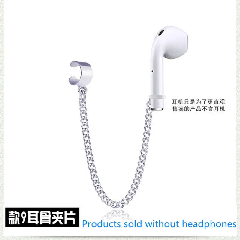 

Earphones anti loss airpods Earrings wireless bluetooth earphones without ear holes and titanium steel non fading sports Earring