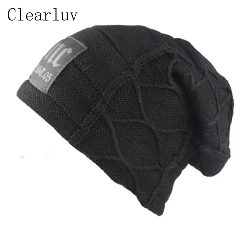Дизайнерские вязаные шапки Skullies зимние для женщин и мужчин теплые мешковатые