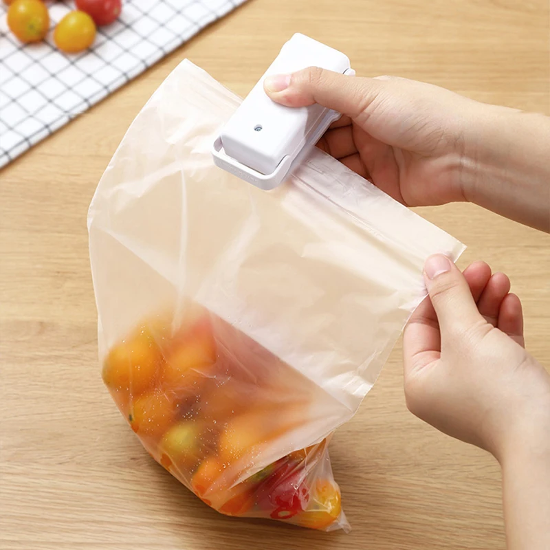 

Mini Bag Sealer Heat Sealer Plastic Package Storage Sealing Machine Handy Sticker And Seals For Food Snack Kitchen Accessories