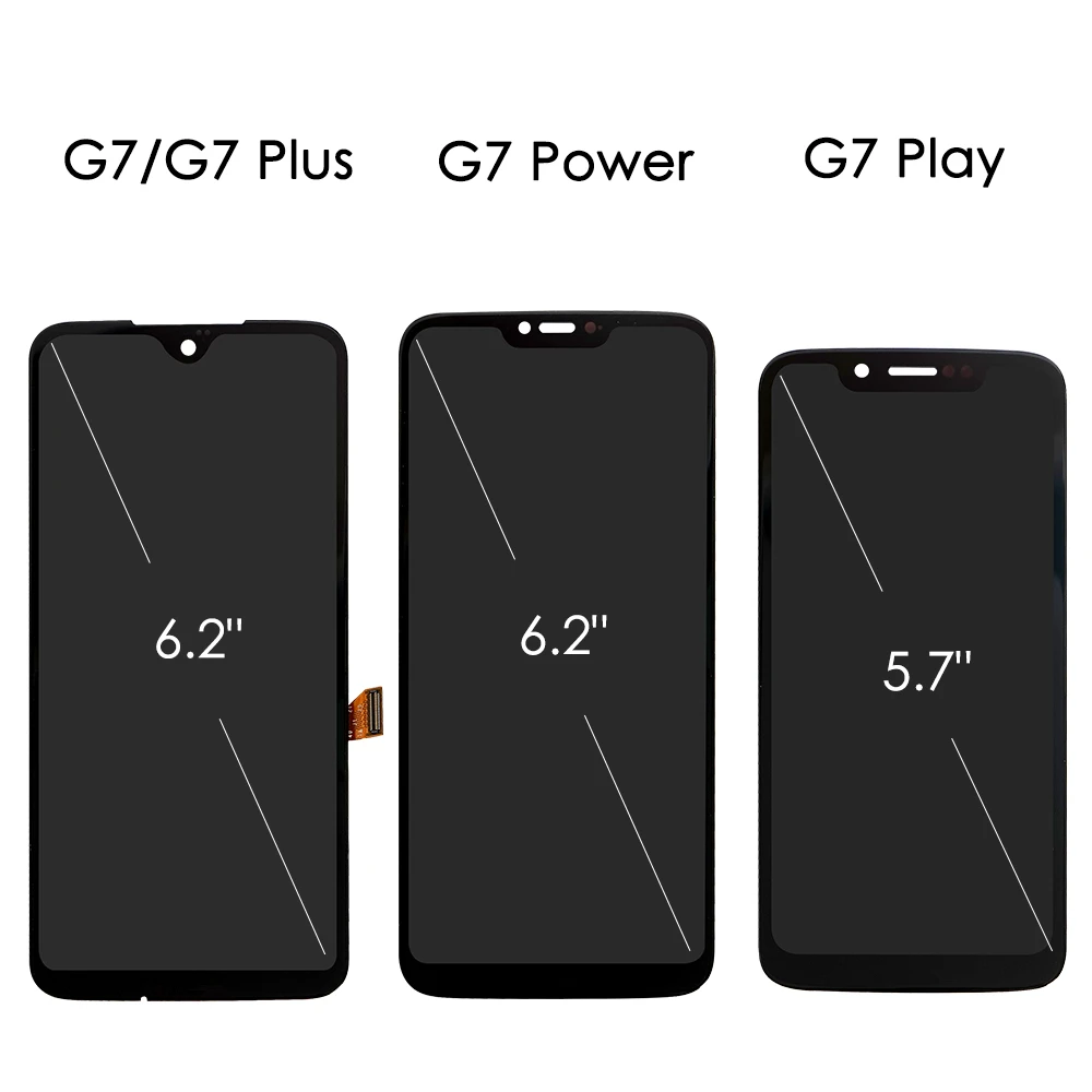 Оригинальный ЖК экран для Motorola Moto G7 Play дигитайзер Power Plus дисплей сенсорный в сборе
