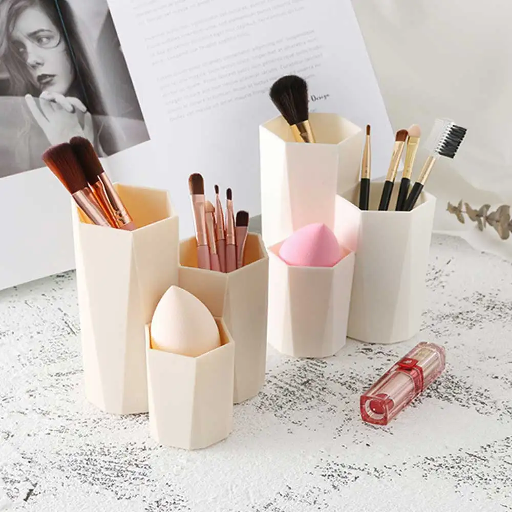 3 цвета Простой стильный женский держатель для кистей макияжа ведро карандаш