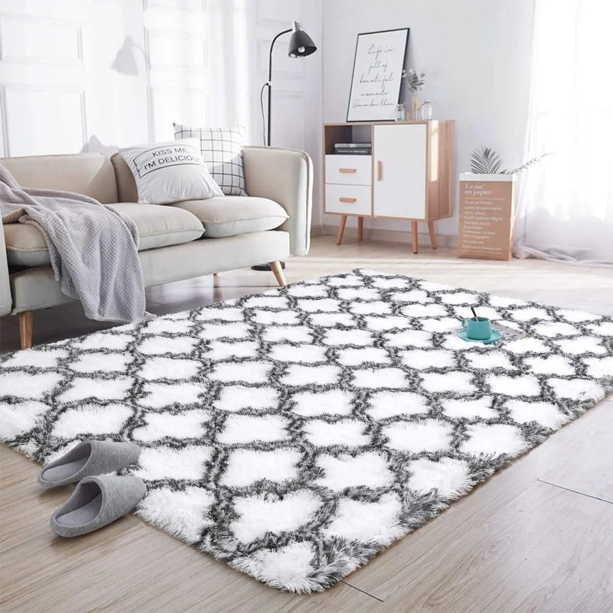 Warm Carpets Thick Carpet for Living Room Fluffy Plush Rugs Children Bed Room Carpets Window Bedside Home Decor Rugs Floor Soft