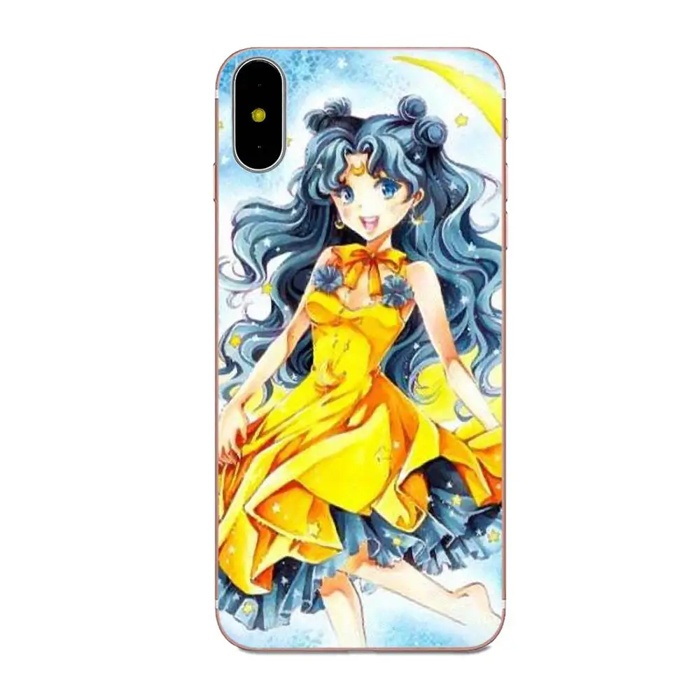 Мягкий чехол для мобильного телефона Sailor Moon And Cat Galaxy Alpha Note 10 Pro A10 A20 A20E A30 A40 A50 A60 A70