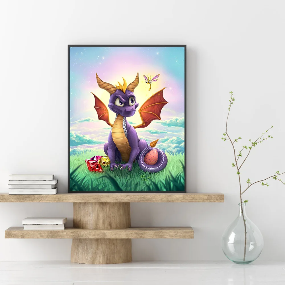 5D мультяшный динозавр рисунок Полный алмаз картина фотообои разы DIY украшение