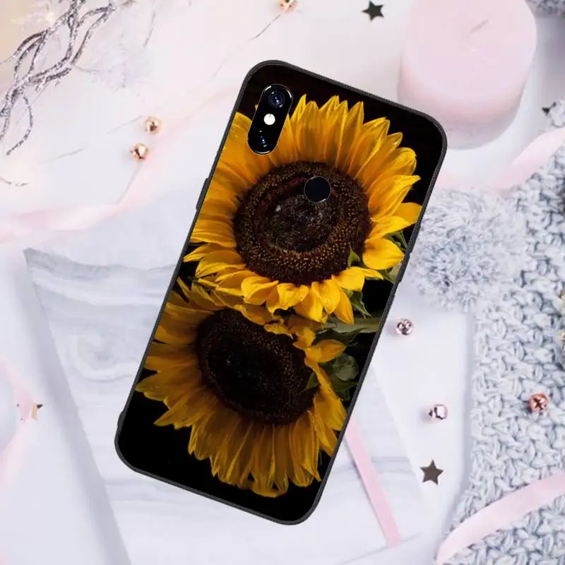 

Cute Summer Daisy Sunflower Flower Phone Case For Xiaomi Redmi note 7 8 9 pro 8T 9S Mi Note 10 Lite pro