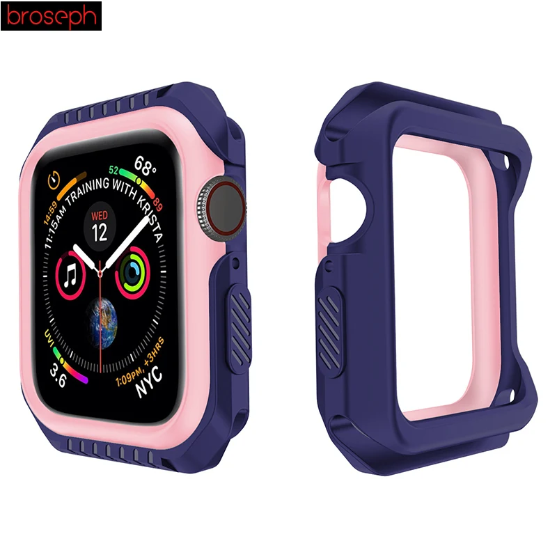 Чехлы для часов Apple watch Series 4 40 мм 44 мм защитный чехол для Iwatch 3 2 1 38 мм 42 мм аксессуары для часов