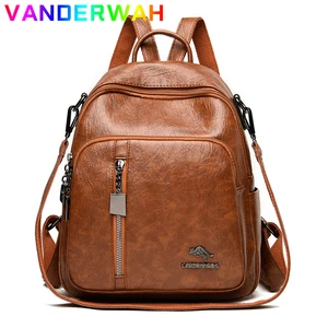 Повседневный Новый рюкзак 3 в 1, женский роскошный рюкзак из мягкой кожи, Женский Школьный рюкзак на плечо для девочек-подростков, вместительный рюкзак