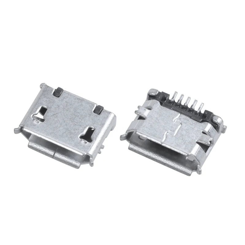 20 шт. DIY Micro-USB 5-контактный гнездовой разъем стеклянная поверхность SMD крепление |