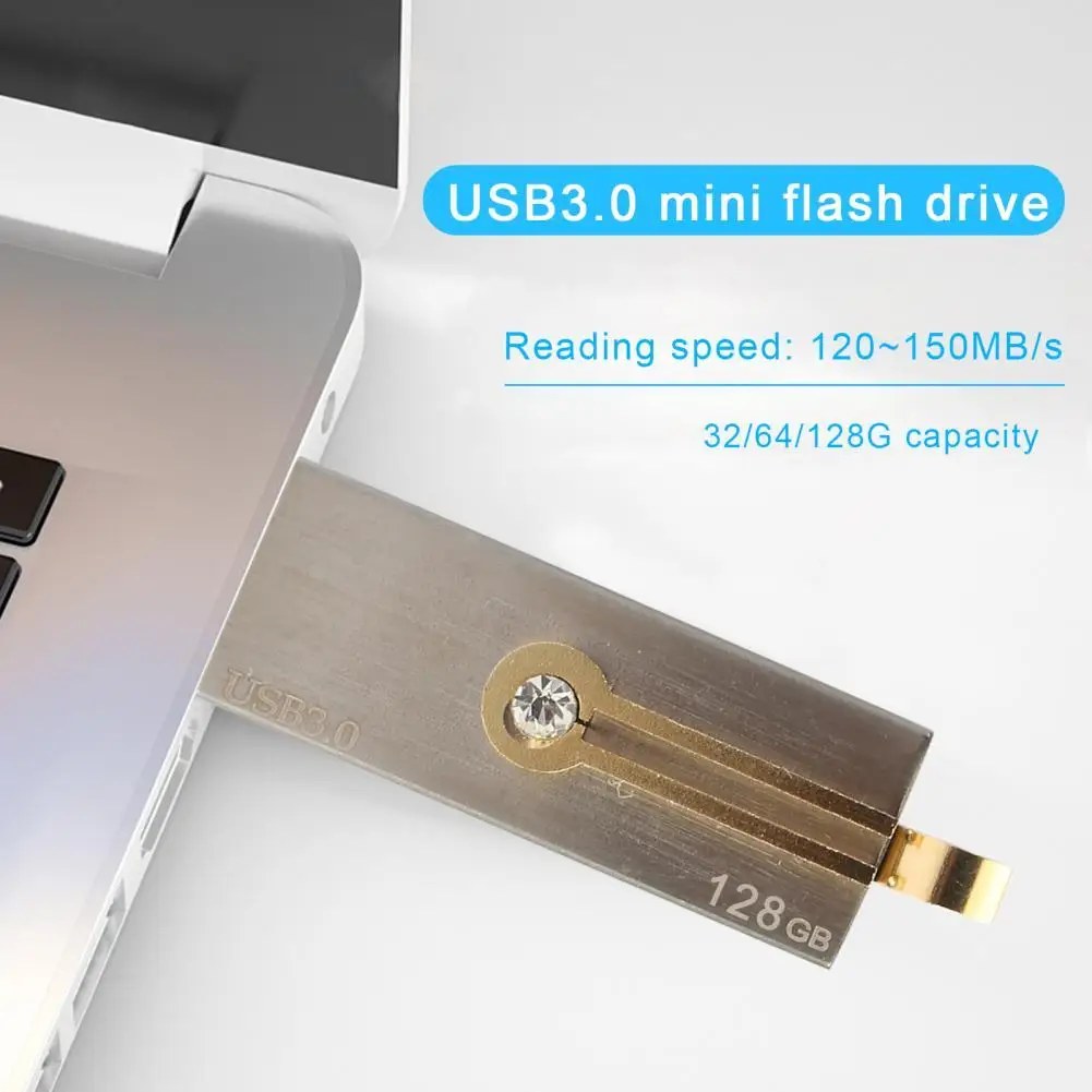 

Usb-флеш-накопитель водонепроницаемый серебристый, 128/64/32 ГБ