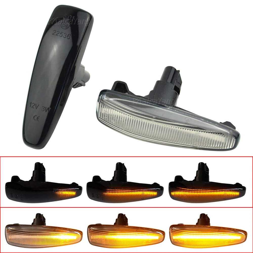

High End LED Flashing Car Side Marker Lights Turn Signal Lamps For Mitsubishi Lancer Evolution X Outlander Sport RVR ASX Mirage