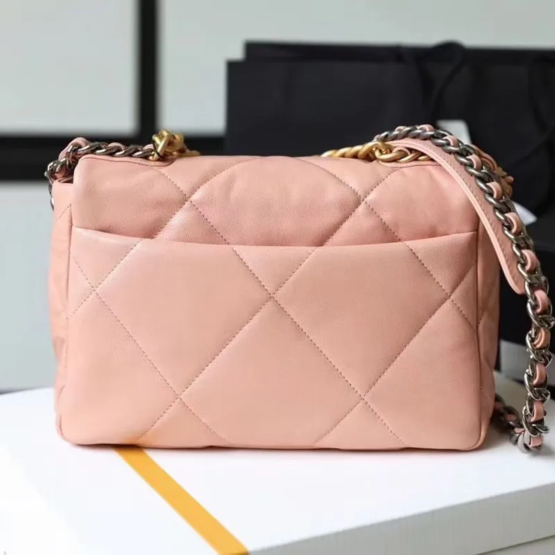 

2021 new LID bag large capacity shoulder chain cross lambskin bag, hand held and one strap noble temperament bag