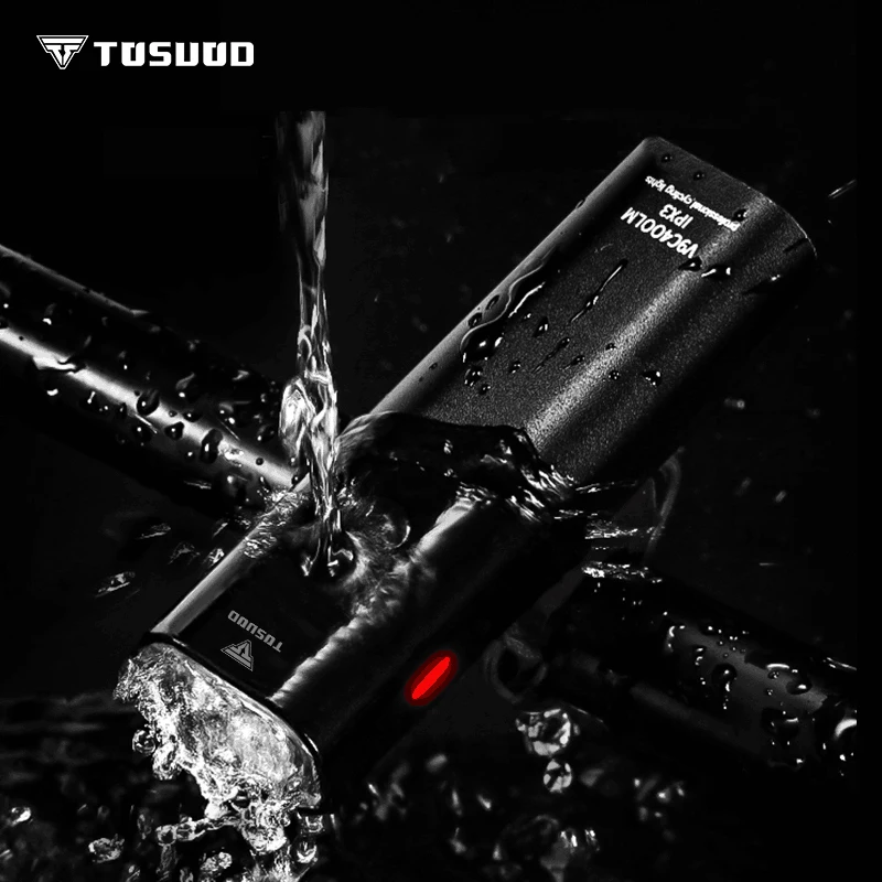 Фонарь велосипедный TOSUOD водонепроницаемый зарядсветильник через