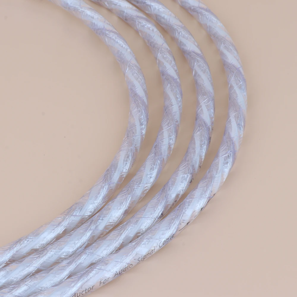 

Preffair High Quality X413 6N OFC Copper Silver Plated RCA To RCA Cable with Gold Plated RCA Plug HiFi RCA Interconnect Cable