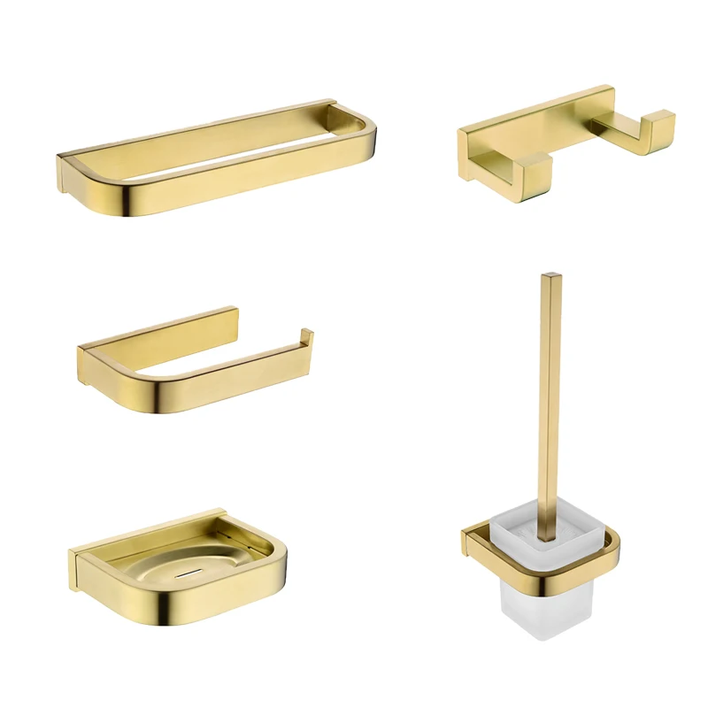 Роскошная золотая нержавеющая сталь для ванной мыльница держатель туалетной