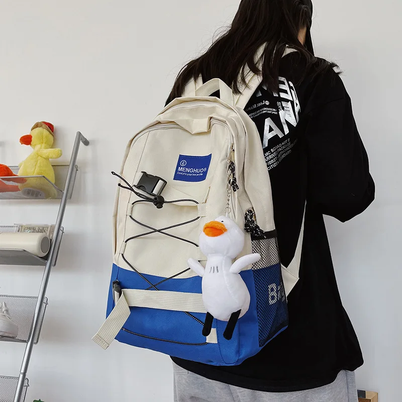 

CGCBAG 2021 Backpack Female Casual Nylon Waterproof School Bag Teenager Korean Style Simple Backpack High Capacity Travel bag