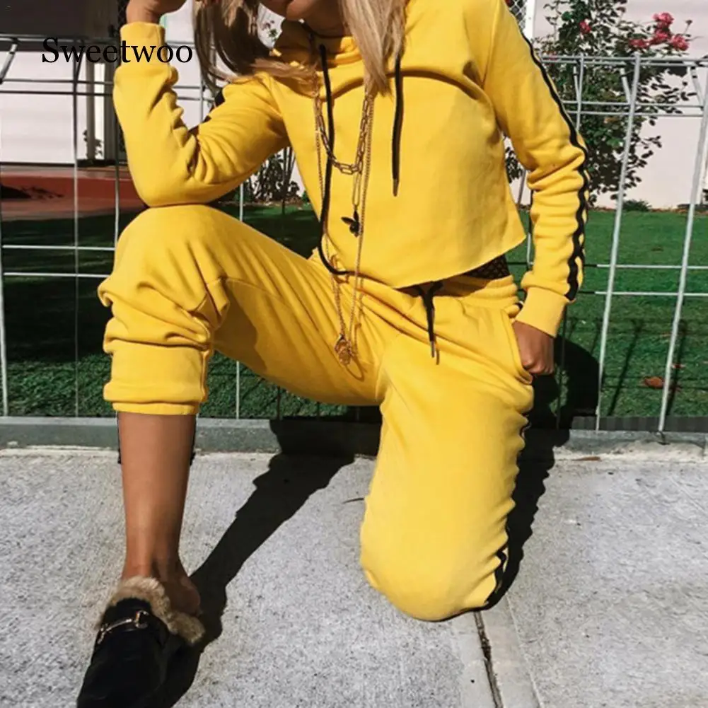 Комплект для йоги с капюшоном и длинными рукавами женская одежда фитнеса