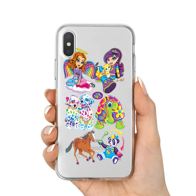 Lisa frank Мягкий силиконовый прозрачный чехол для телефона для iPhone X XS MAX 6 7 8 plus 5 5S 6s se для Apple XR лучший высококачественный корпус