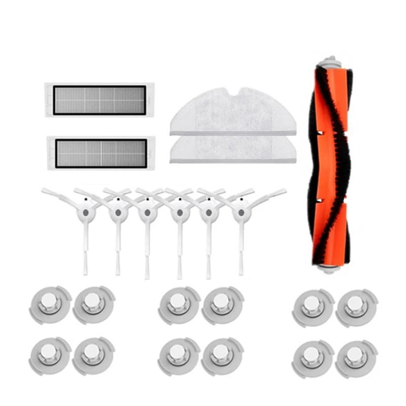 

Запчасти для Xiaomi Roborock S50, S51, S5, S6, E25, E35, насадка на швабру, основная щетка, HEPA фильтр, боковая щетка, аксессуары для пылесоса