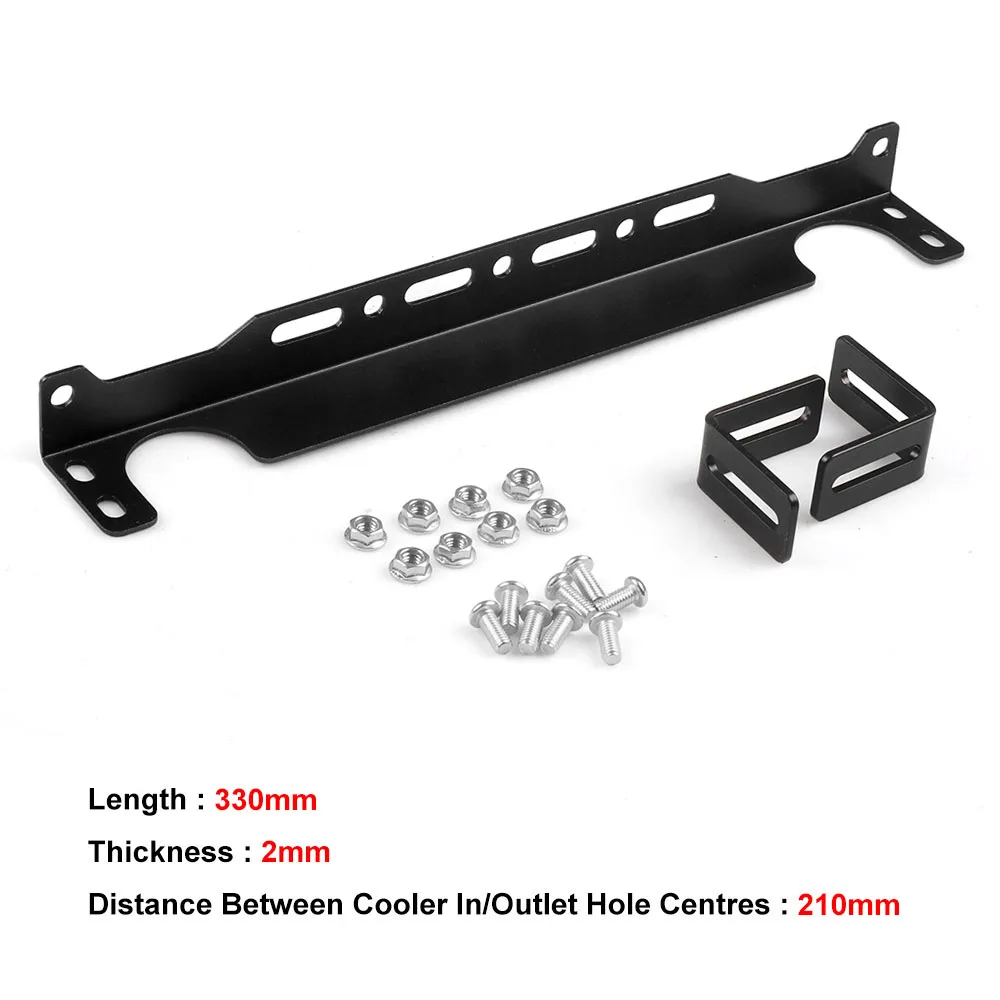 

Dynoracing Универсальный монтажный кронштейн масляного радиатора двигателя британского типа, комплект, толщина 2 мм, алюминий BX 101867