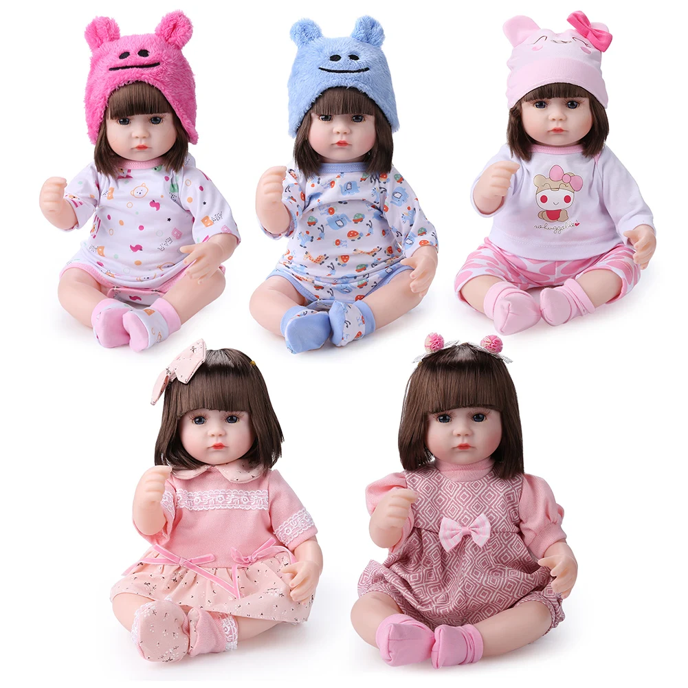 

42cm Reborn Doll Lifelike Newborn Simulation Animals Baby Enamel Dolls Children Kids Educational Toy for Girl Birthday Gift