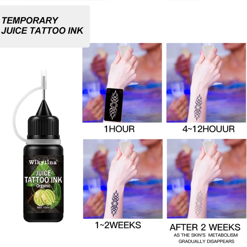 Натуральная черная водостойкая тату паста 10 мл|Краска для тела| |