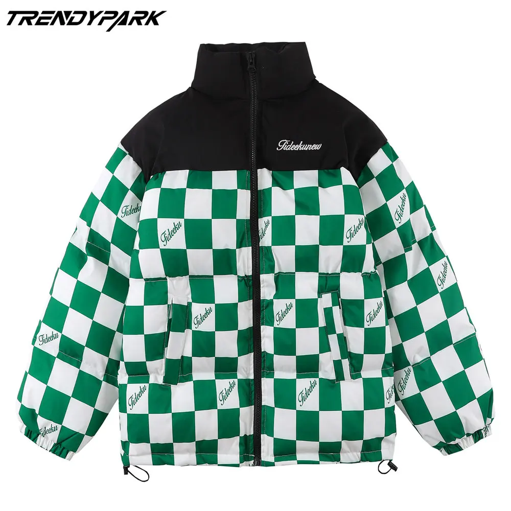 

Men's Women Winter Warm Jacket Thick Coat Patchwork Cartoon Bear Heated Padded Puffer Jacket Oversized Parka Men's Clothing
