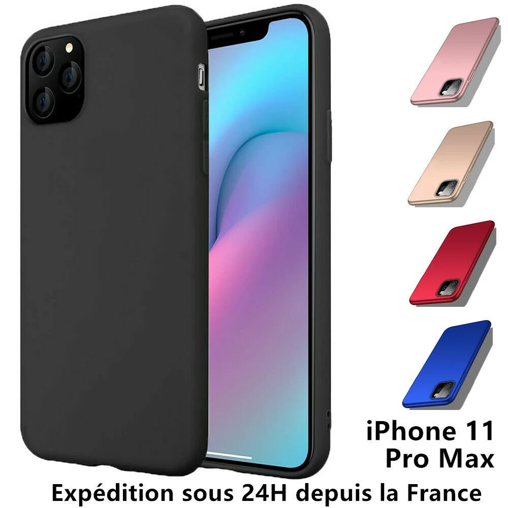 

Pour iPhone 11 /11Pro Max/Xs/X/XR Coque Colors Case Slim Soft Silicone Cover