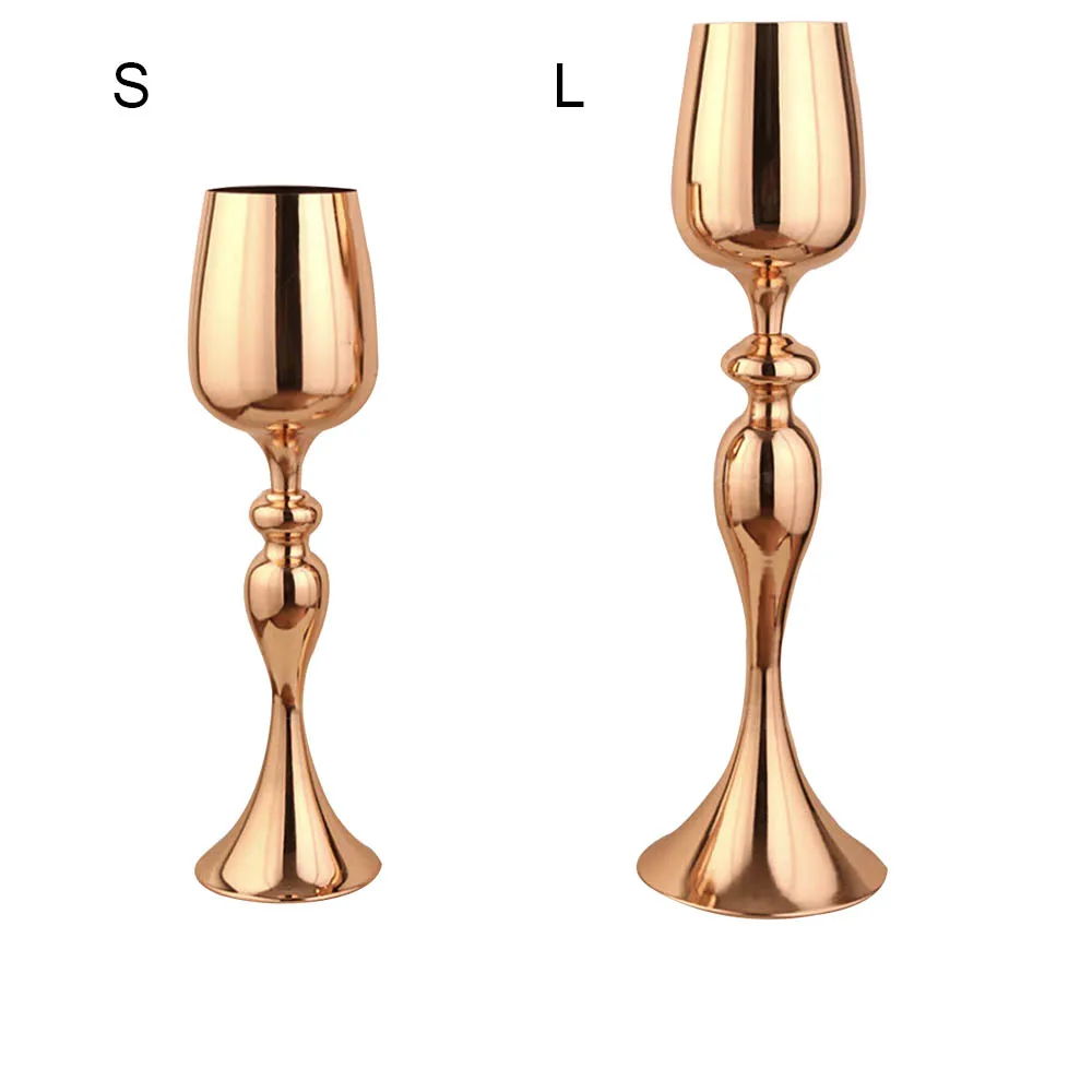 Золотые подсвечники 50 см/20 дюймов металлический подсвечник ваза для цветов