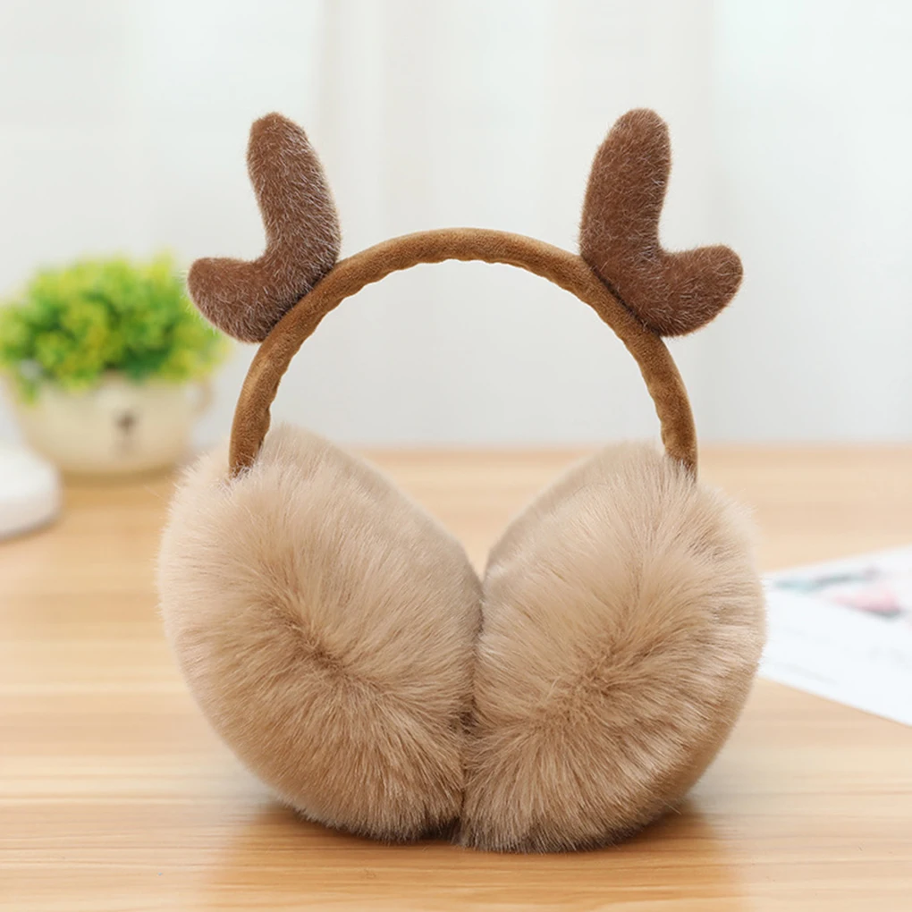 

Fashion Women Girls Fur Winter Ear Warmer Earmuffs Cute Cat Ear Muffs Plush Elastic Outdoor Winter Ear Covers Ear Warmers