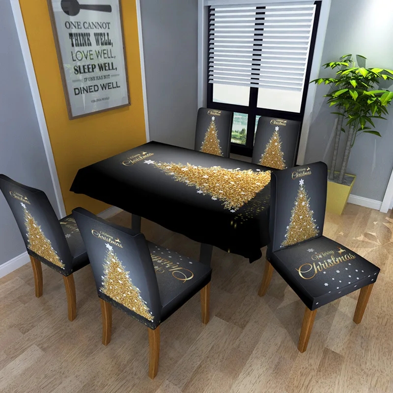 Рождественская скатерть елка водонепроницаемый чехол для стола|Скатерти| |